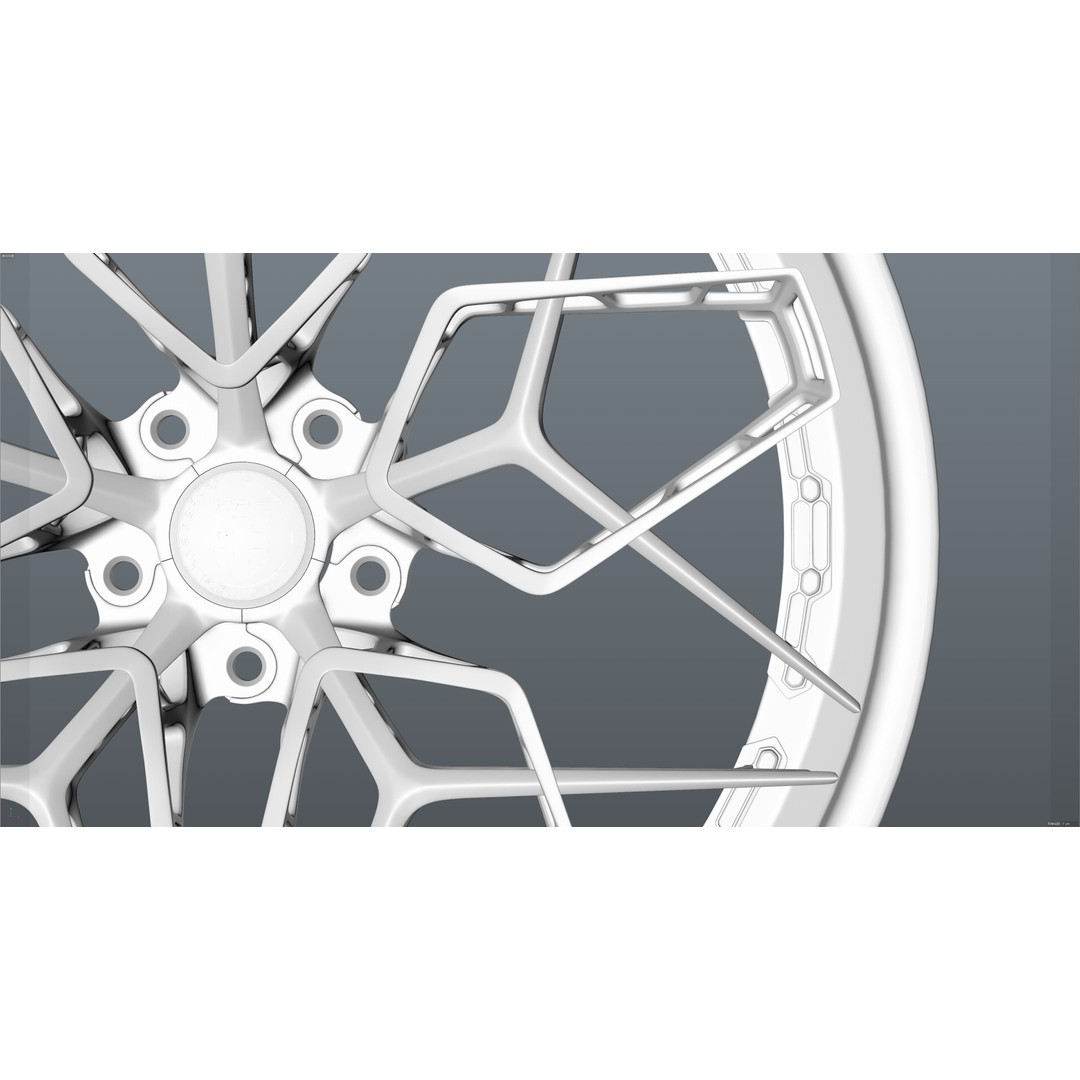 HRE 3D Model – Low Poly Vehicle Part with PBR Textures, FBX - View 25
