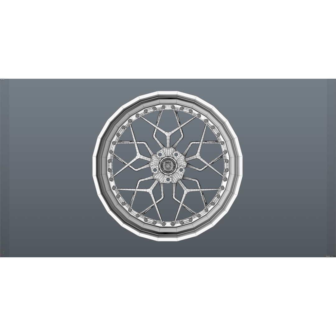 HRE 3D Model – Low Poly Vehicle Part with PBR Textures, FBX - View 36