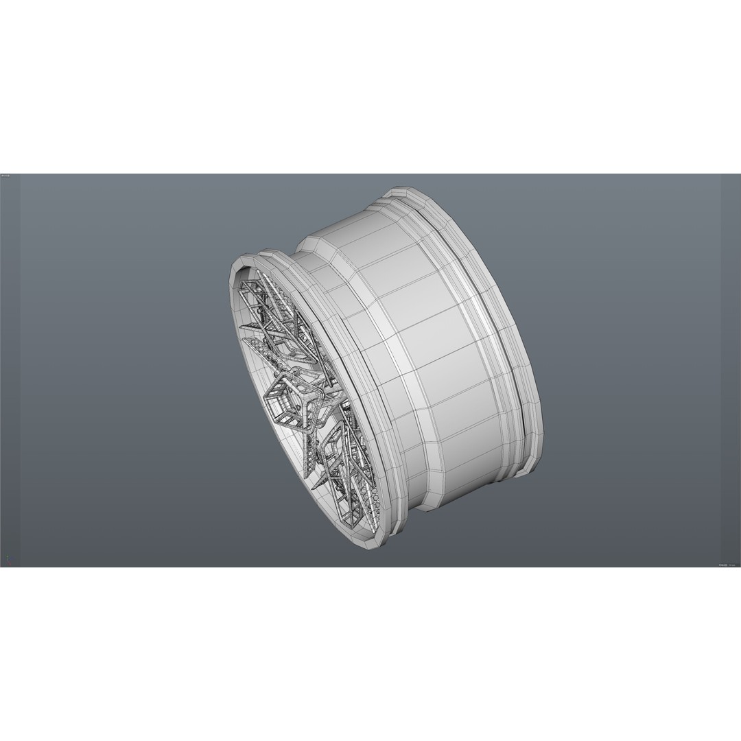HRE 3D Model – Low Poly Vehicle Part with PBR Textures, FBX - View 38