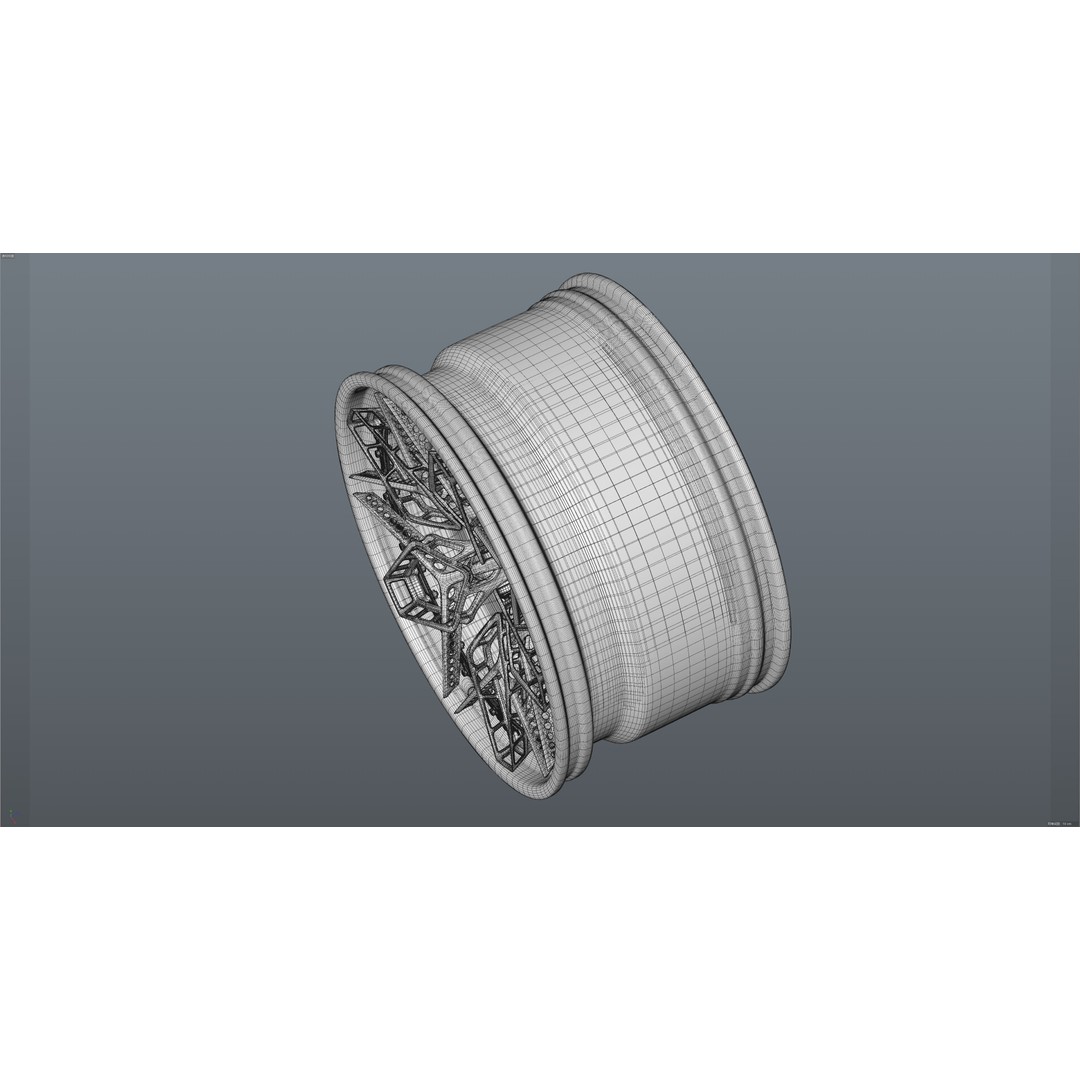 HRE 3D Model – Low Poly Vehicle Part with PBR Textures, FBX - View 39