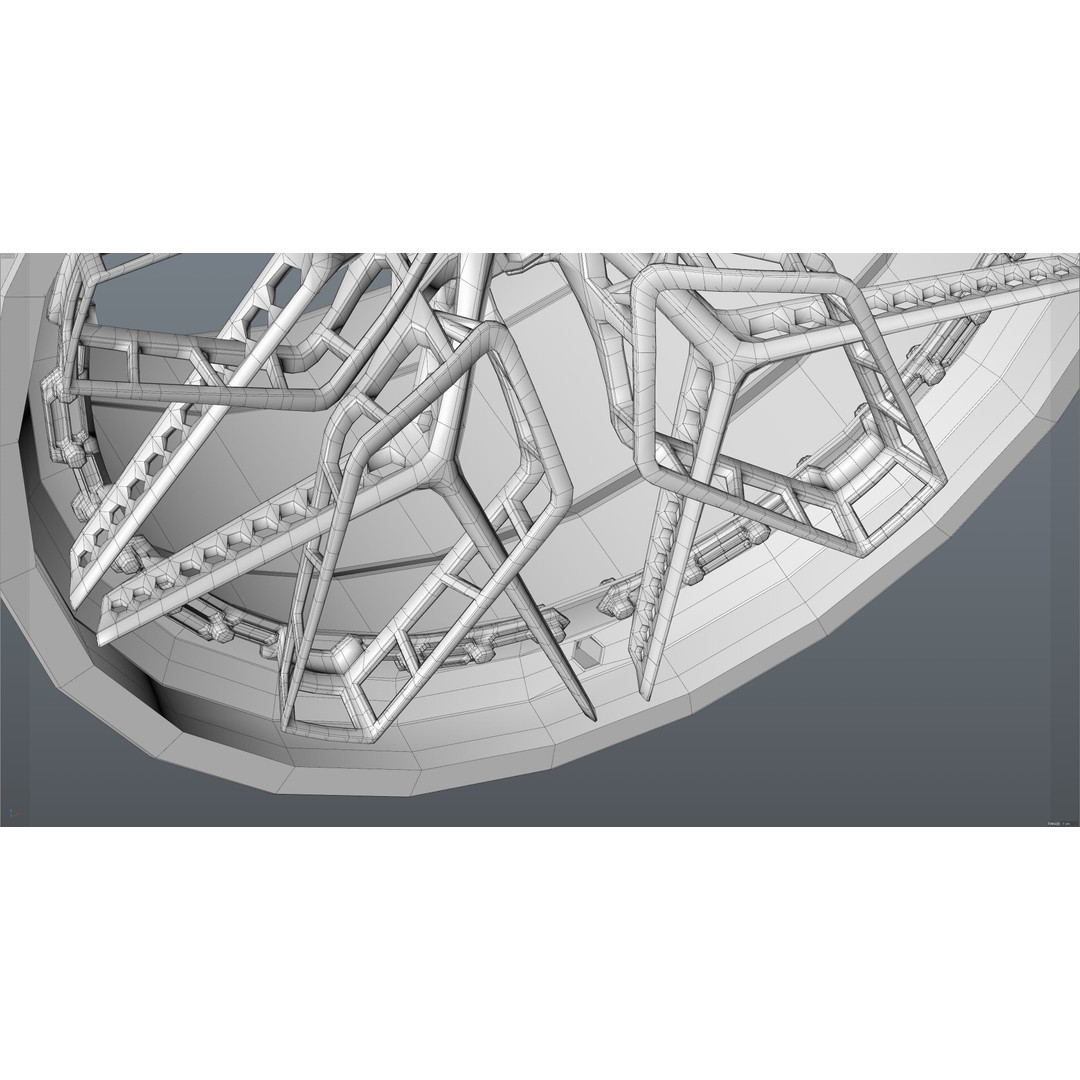 HRE 3D Model – Low Poly Vehicle Part with PBR Textures, FBX - View 40
