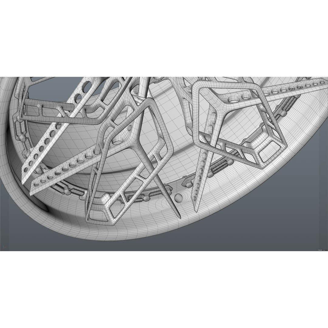 HRE 3D Model – Low Poly Vehicle Part with PBR Textures, FBX - View 41