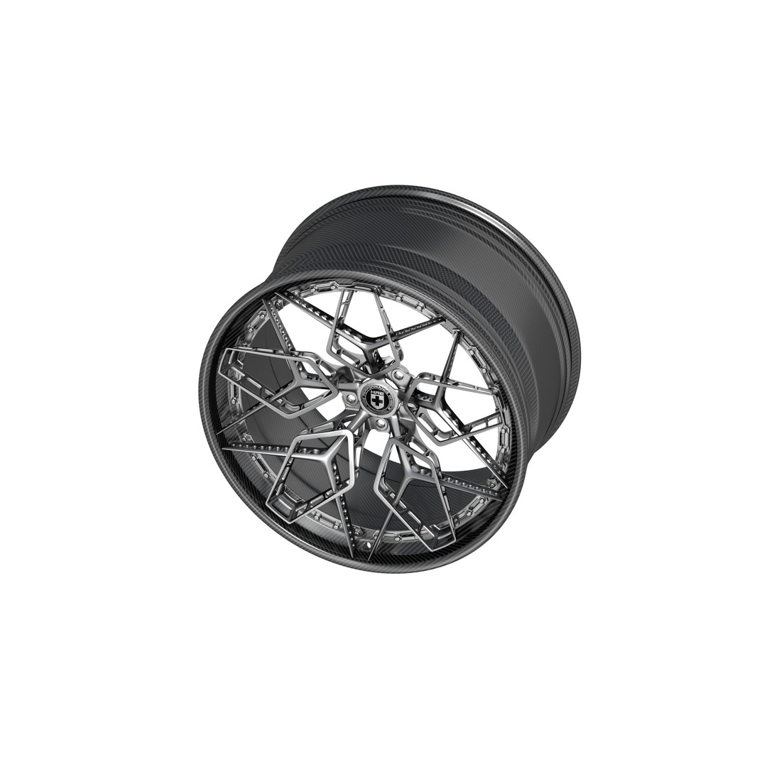 HRE 3D Model – Low Poly Vehicle Part with PBR Textures, FBX - View 5