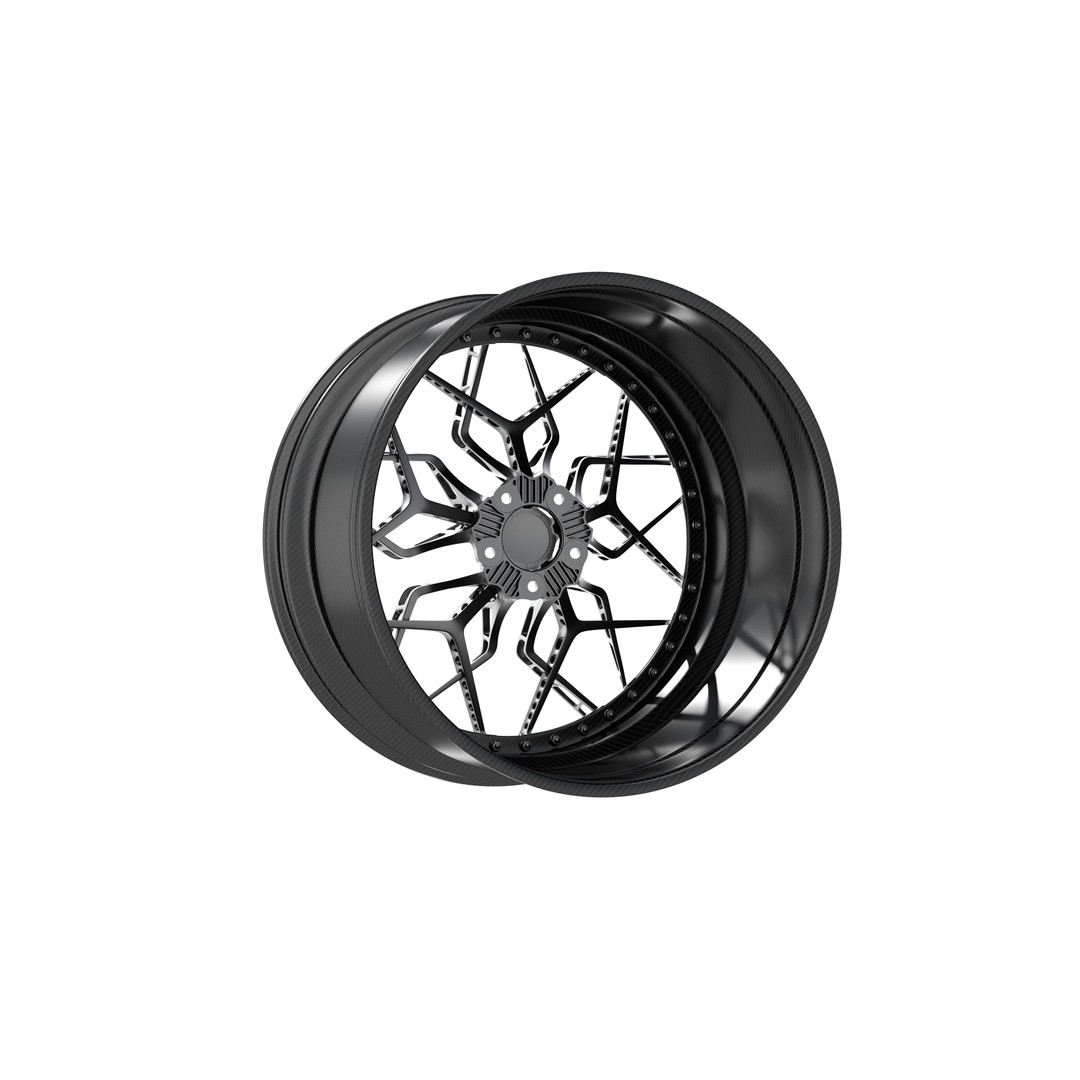 HRE 3D Model – Low Poly Vehicle Part with PBR Textures, FBX - View 6