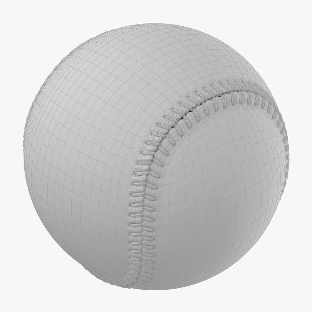 Baseball 3D Model – Photorealistic High Poly Asset, FBX, OBJ - View 11