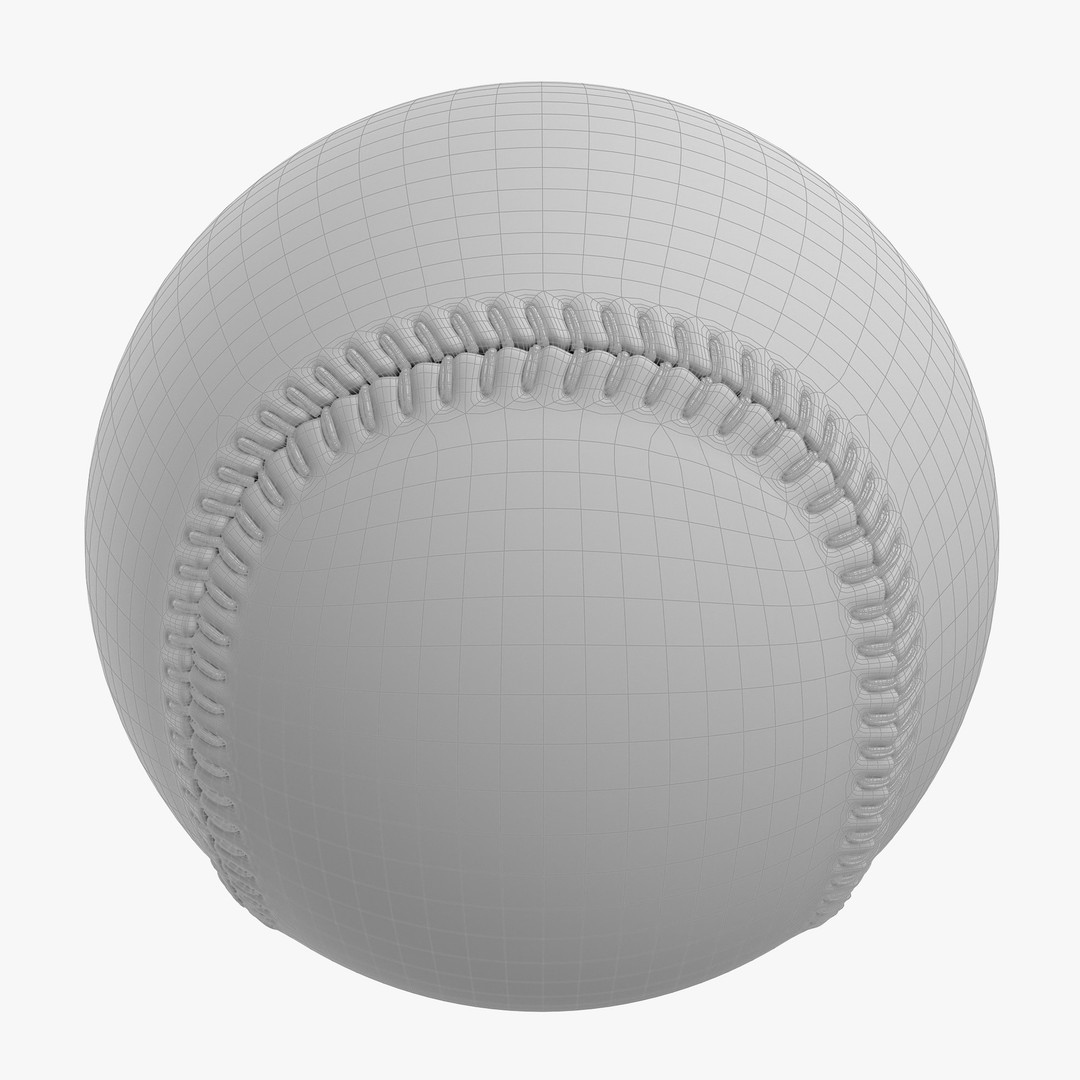 Baseball 3D Model – Photorealistic High Poly Asset, FBX, OBJ - View 13