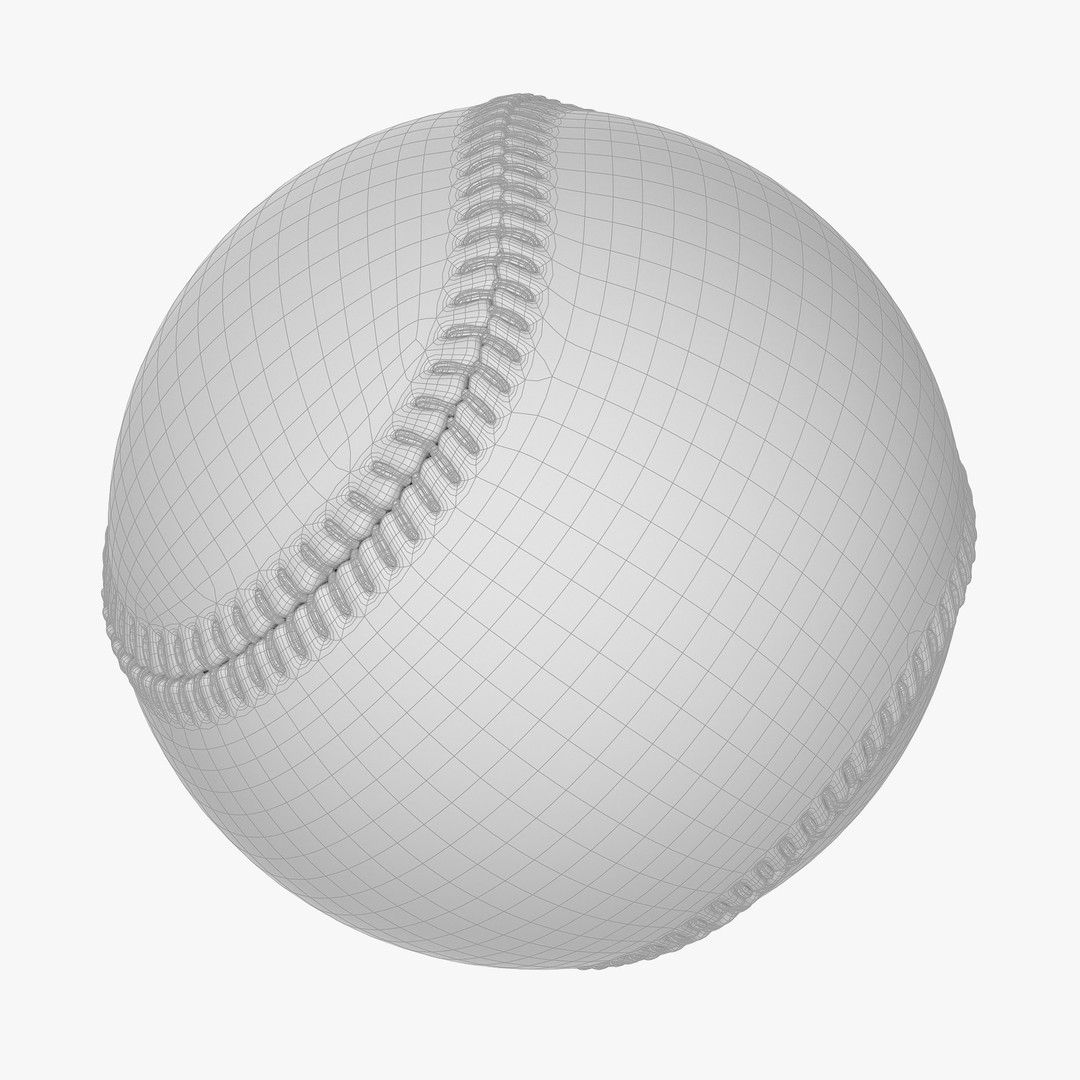 Baseball 3D Model – Photorealistic High Poly Asset, FBX, OBJ - View 14