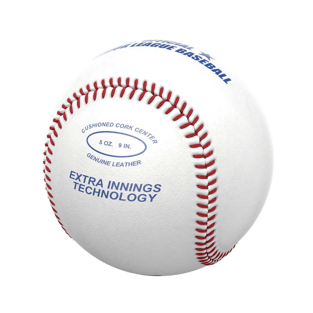 Baseball 3D Model – Photorealistic High Poly Asset, FBX, OBJ - View 17