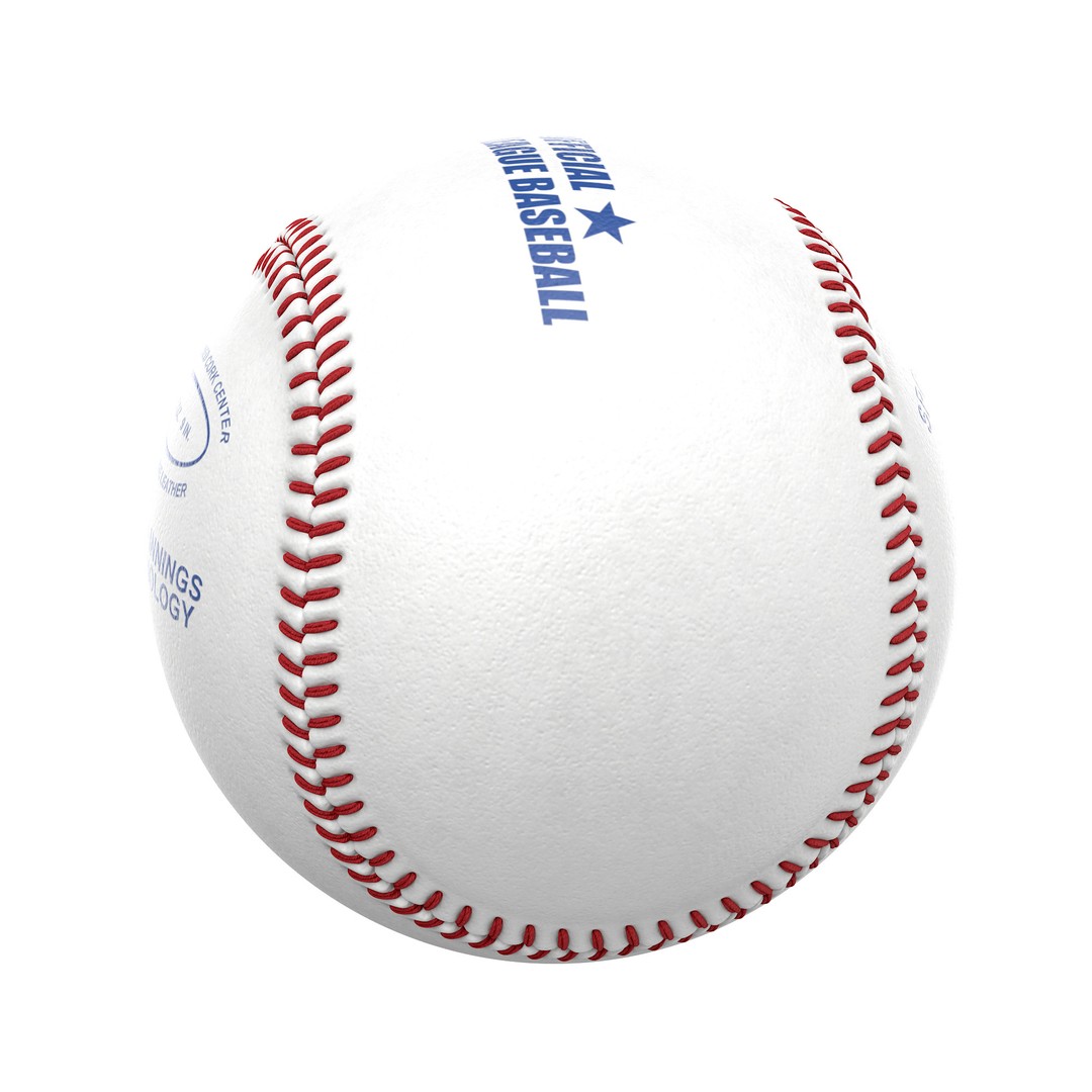 Baseball 3D Model – Photorealistic High Poly Asset, FBX, OBJ - View 22