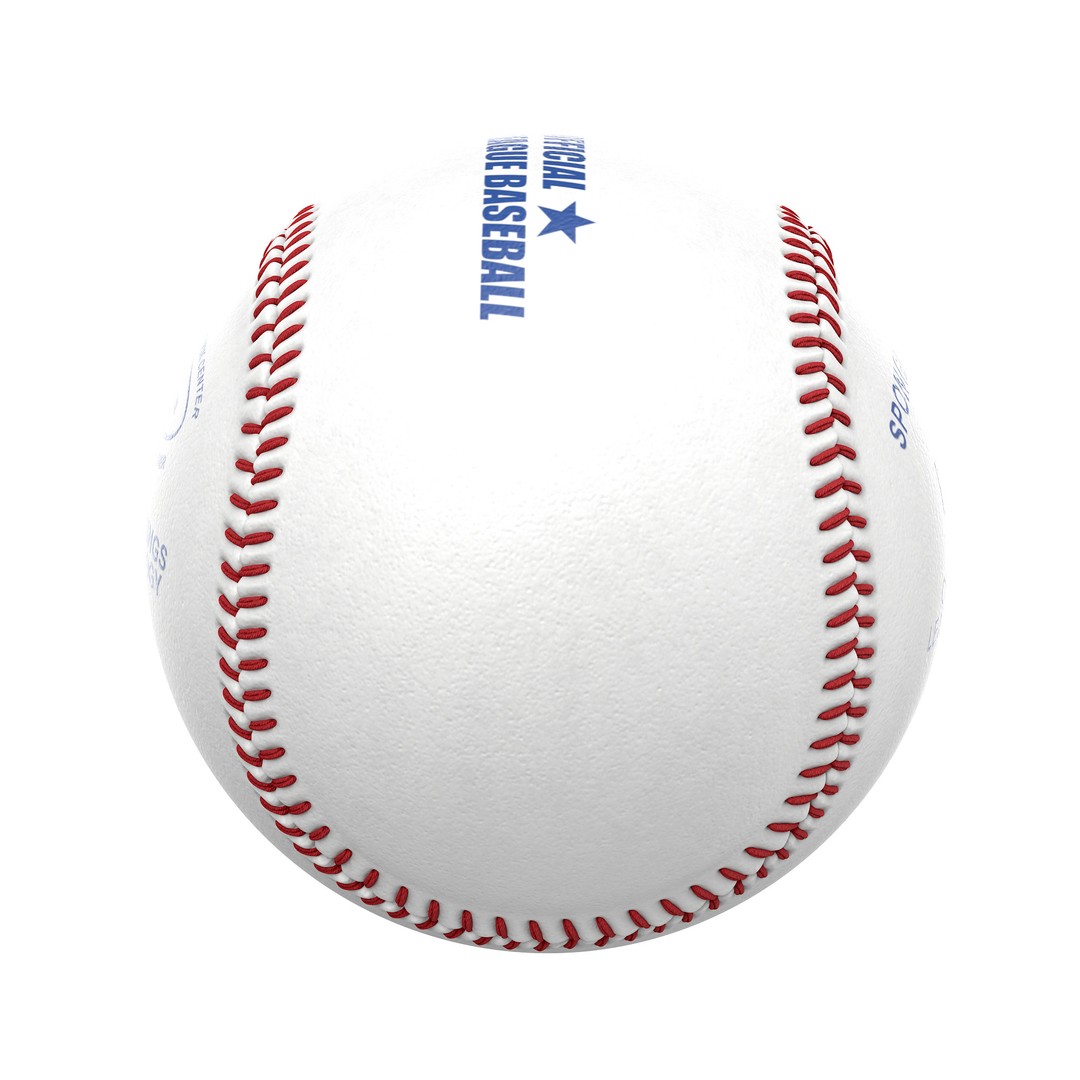 Baseball 3D Model – Photorealistic High Poly Asset, FBX, OBJ - View 23