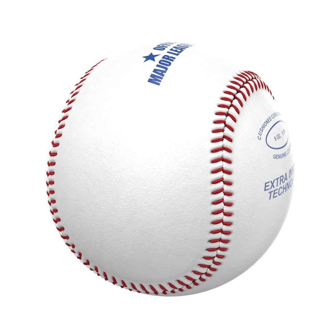 Baseball 3D Model – Photorealistic High Poly Asset, FBX, OBJ - View 41
