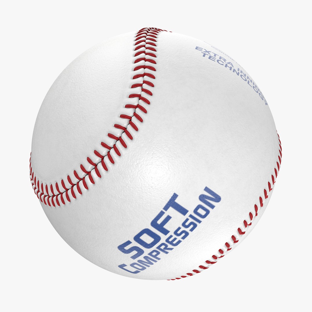 Baseball 3D Model – Photorealistic High Poly Asset, FBX, OBJ - View 6