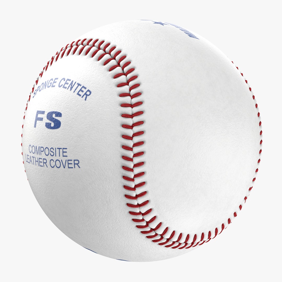 Baseball 3D Model – Photorealistic High Poly Asset, FBX, OBJ - View 9