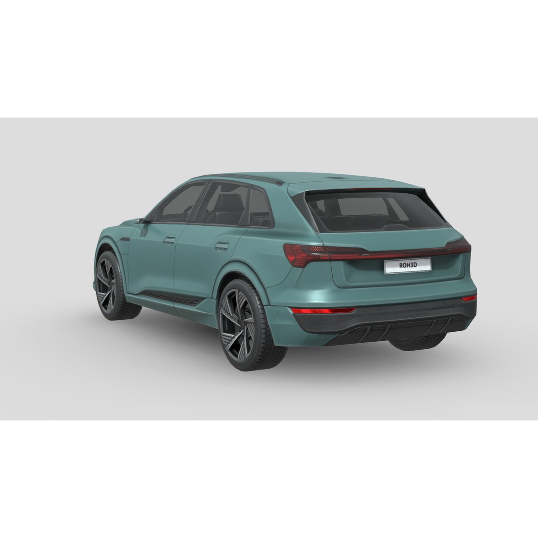 Audi Q8 e-tron 3D Model – Low Poly Game Asset, FBX, PBR Textures
