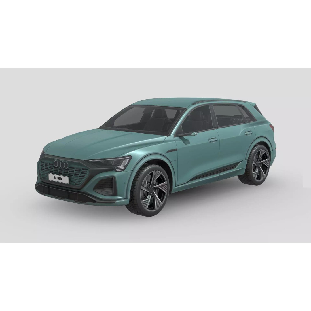 Audi Q8 e-tron 3D Model – Low Poly Game Asset, FBX, PBR Textures - View 2