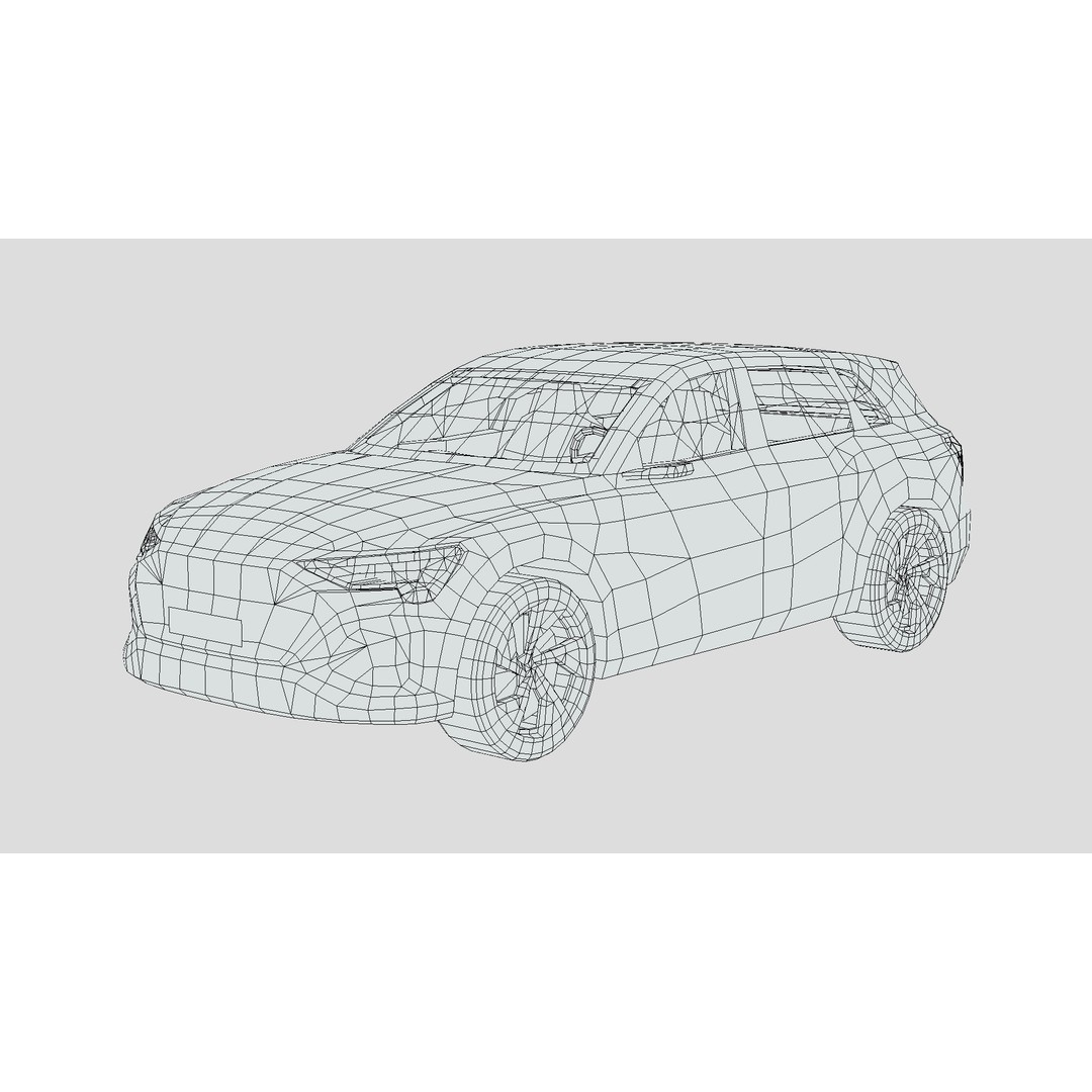 Audi Q8 e-tron 3D Model – Low Poly Game Asset, FBX, PBR Textures - View 3