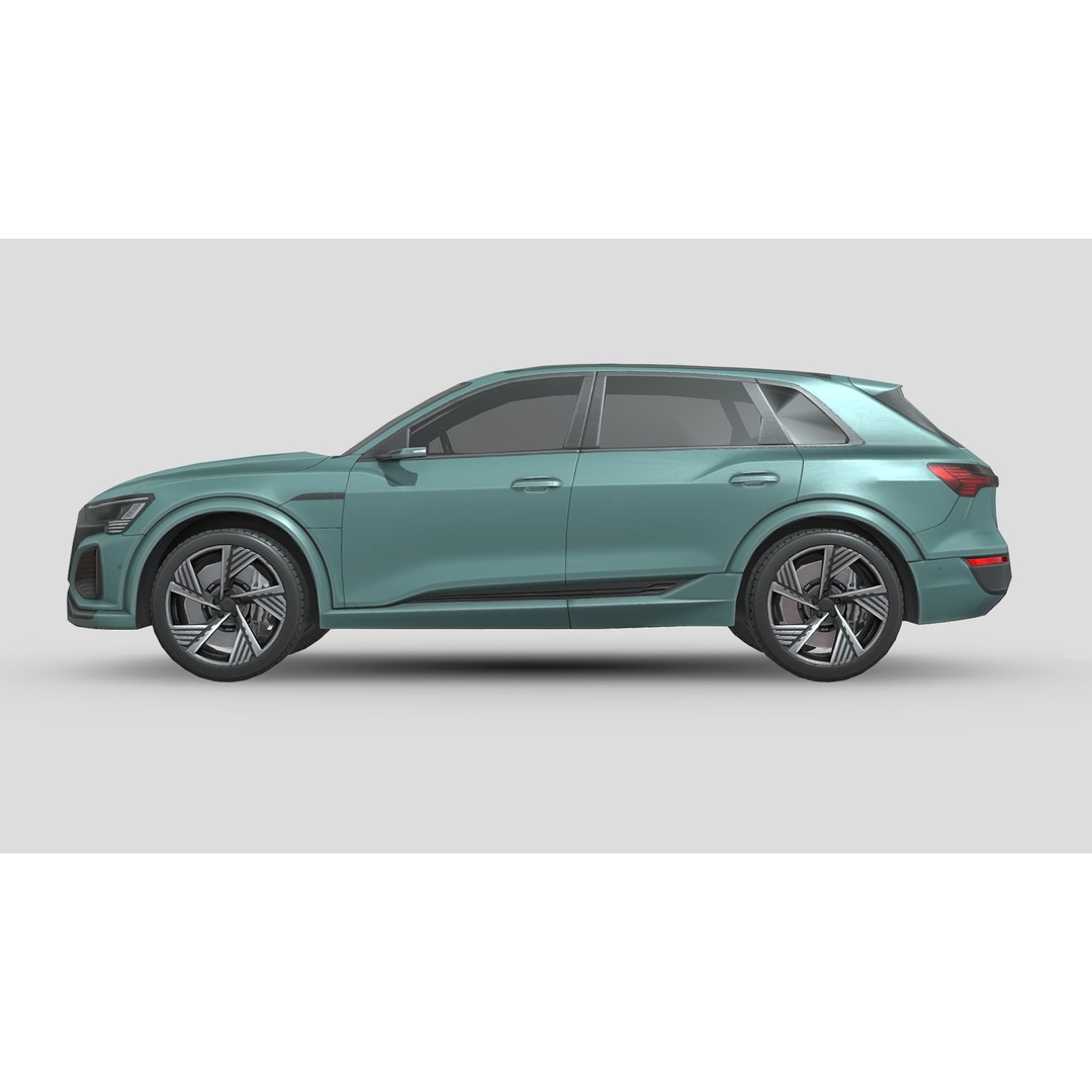 Audi Q8 e-tron 3D Model – Low Poly Game Asset, FBX, PBR Textures - View 4