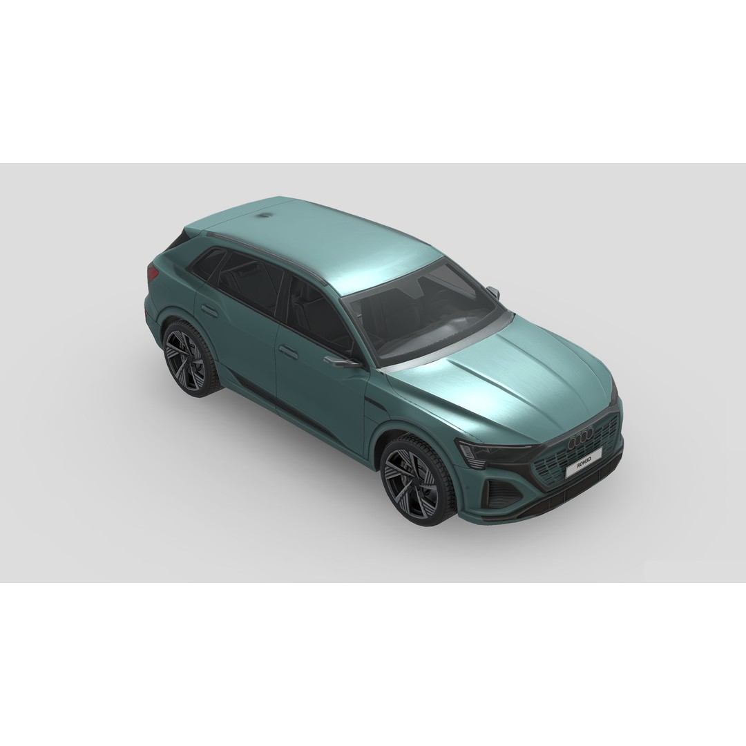 Audi Q8 e-tron 3D Model – Low Poly Game Asset, FBX, PBR Textures - View 5