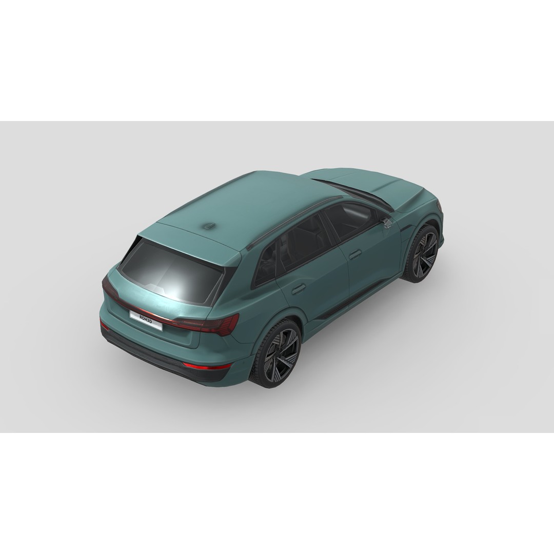 Audi Q8 e-tron 3D Model – Low Poly Game Asset, FBX, PBR Textures - View 6