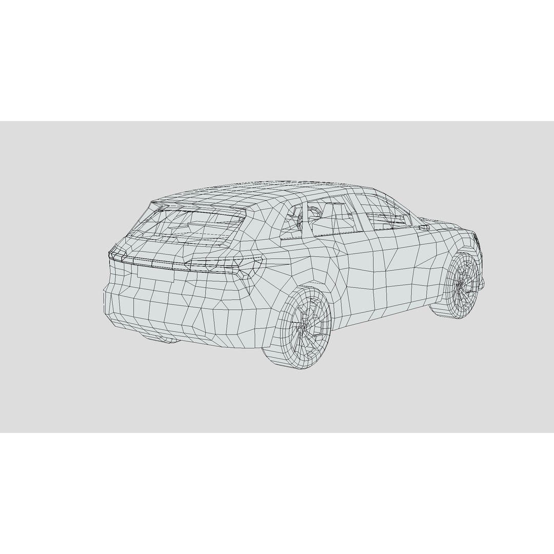 Audi Q8 e-tron 3D Model – Low Poly Game Asset, FBX, PBR Textures - View 7