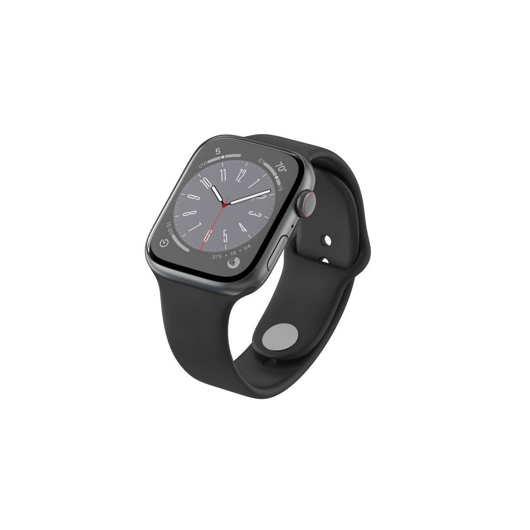 Apple Watch Series 8 3D Model – High Quality PBR Game Asset, FBX, OBJ - View 3