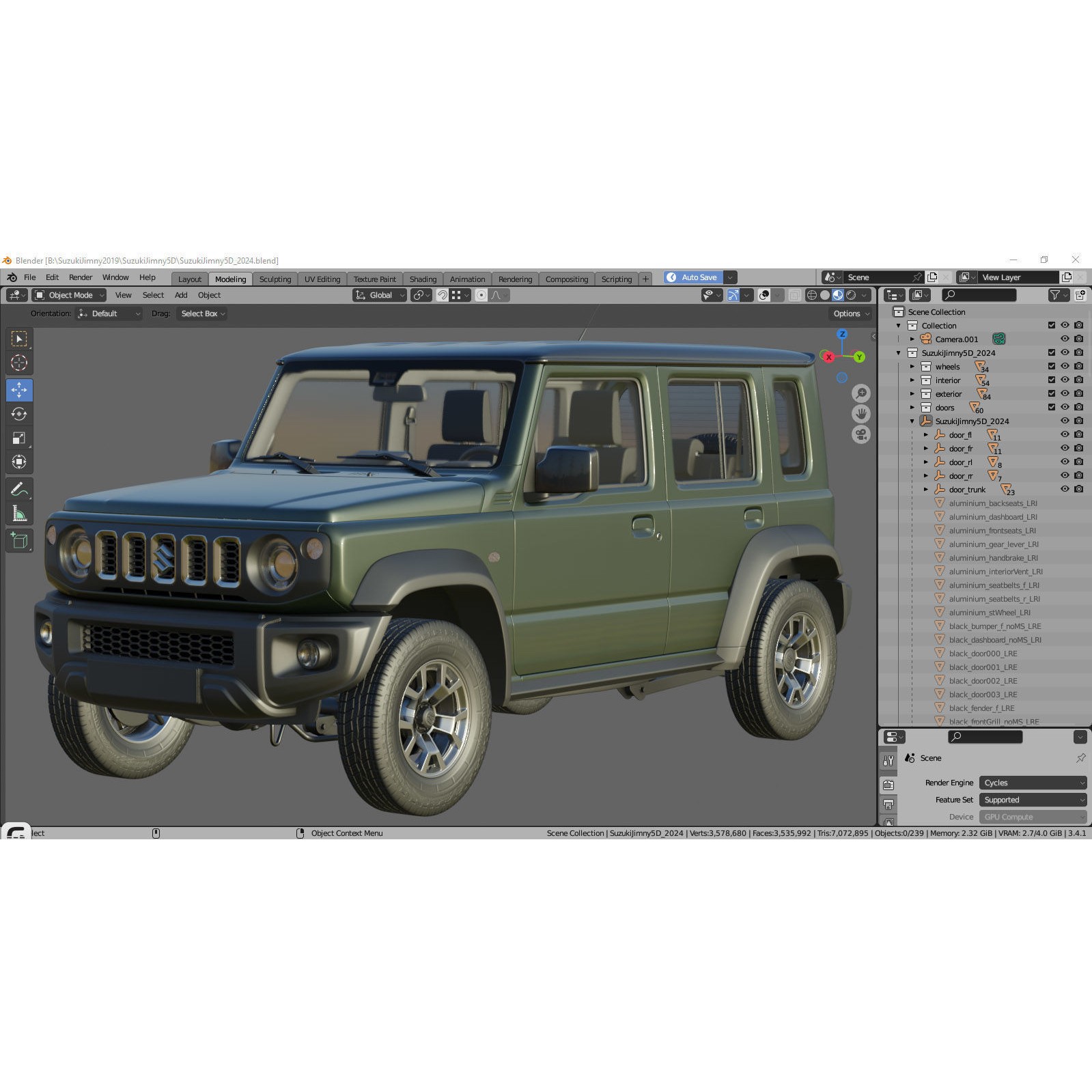 Suzuki Jimny XL 5-Door - Game-Ready 3D Model - View 38