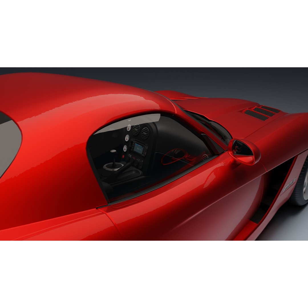 Dodge Viper SRT-10 Coupe 3D Model – Low Poly PBR Car Asset, FBX - View 15