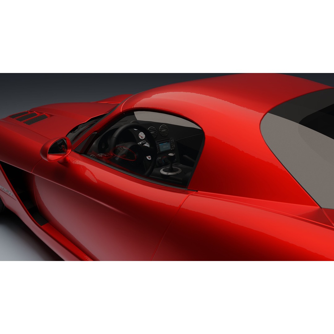 Dodge Viper SRT-10 Coupe 3D Model – Low Poly PBR Car Asset, FBX - View 17