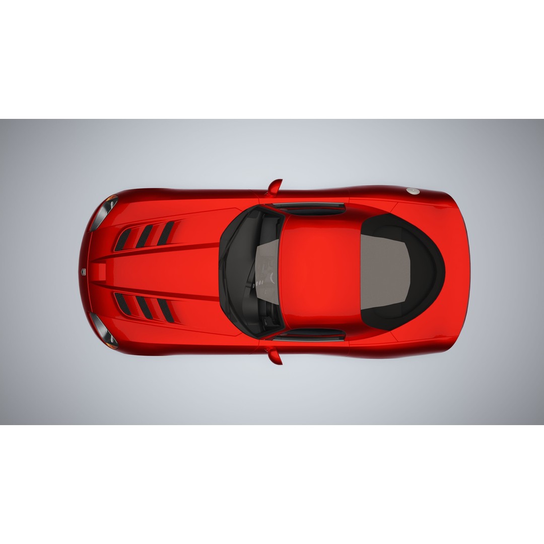 Dodge Viper SRT-10 Coupe 3D Model – Low Poly PBR Car Asset, FBX - View 26