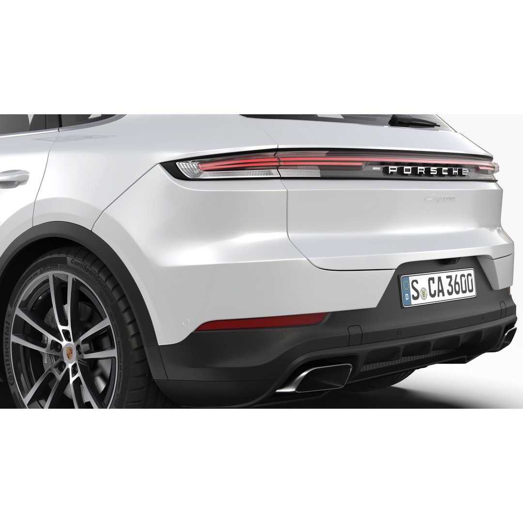 Porsche Cayenne 2024 3D Model – High Poly Game Asset, FBX & OBJ - View 10