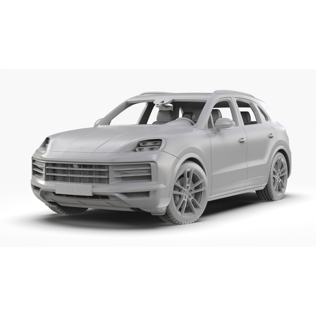 Porsche Cayenne 2024 3D Model – High Poly Game Asset, FBX & OBJ - View 12