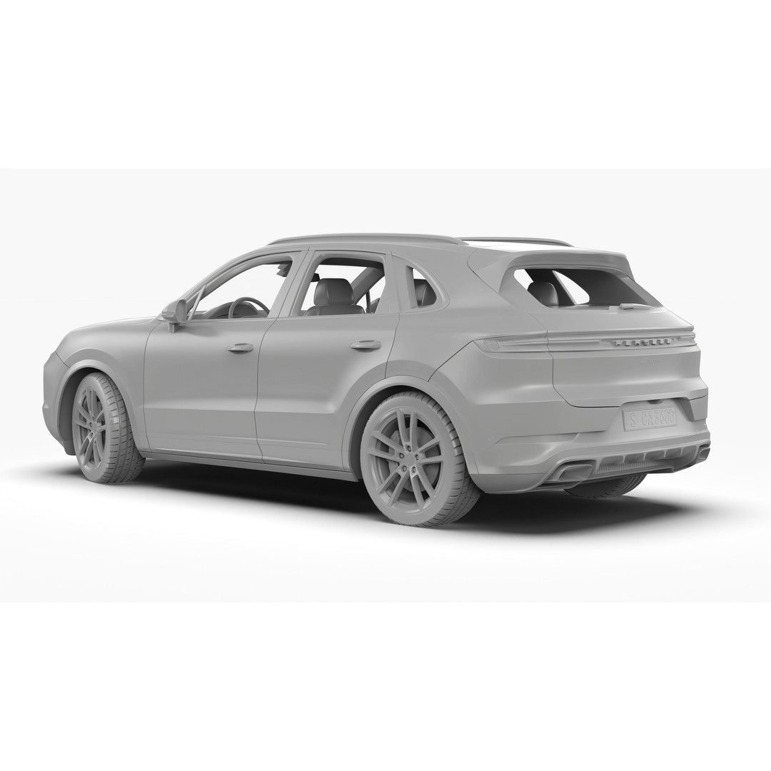 Porsche Cayenne 2024 3D Model – High Poly Game Asset, FBX & OBJ - View 13