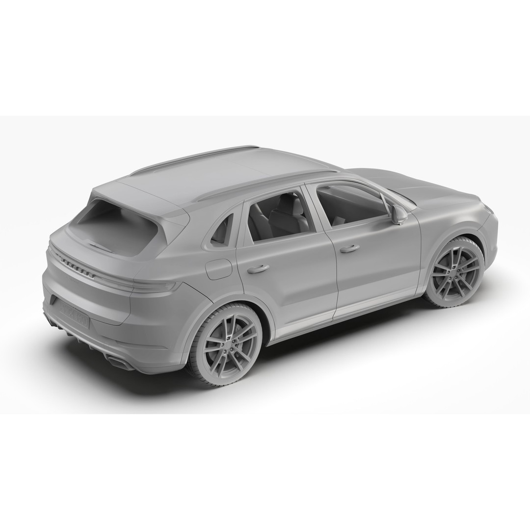 Porsche Cayenne 2024 3D Model – High Poly Game Asset, FBX & OBJ - View 14