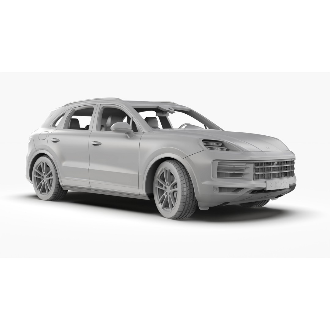 Porsche Cayenne 2024 3D Model – High Poly Game Asset, FBX & OBJ - View 15