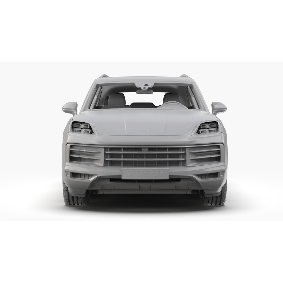 Porsche Cayenne 2024 3D Model – High Poly Game Asset, FBX & OBJ - View 16