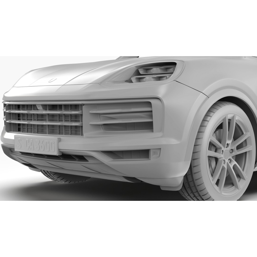 Porsche Cayenne 2024 3D Model – High Poly Game Asset, FBX & OBJ - View 18