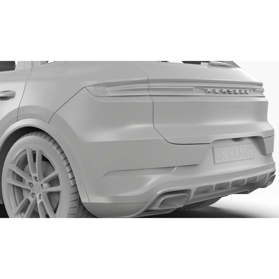 Porsche Cayenne 2024 3D Model – High Poly Game Asset, FBX & OBJ - View 19