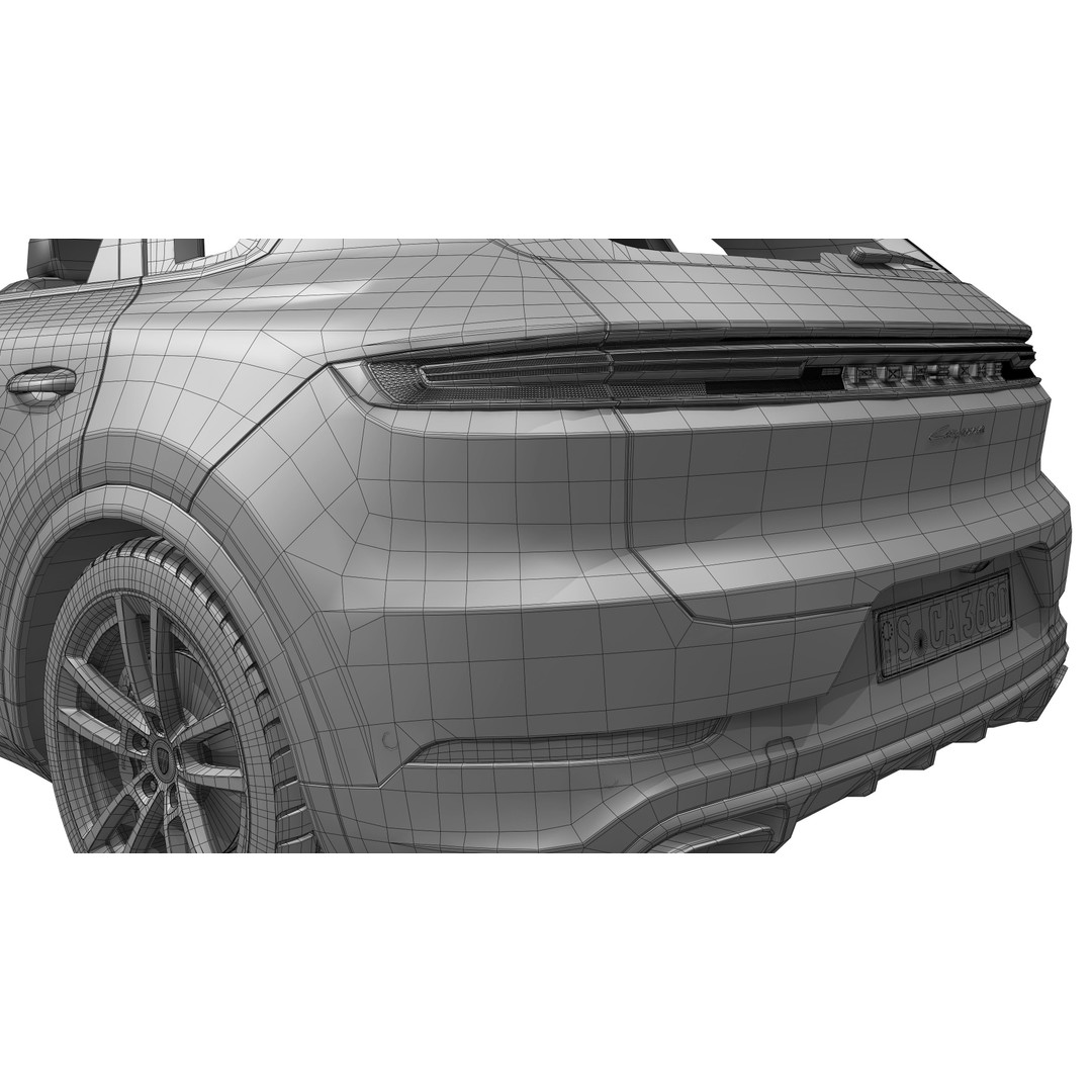 Porsche Cayenne 2024 3D Model – High Poly Game Asset, FBX & OBJ - View 25