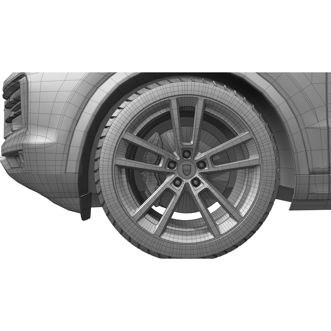 Porsche Cayenne 2024 3D Model – High Poly Game Asset, FBX & OBJ - View 26
