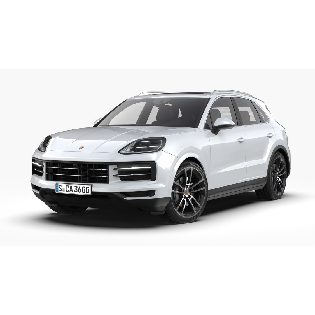 Porsche Cayenne 2024 3D Model – High Poly Game Asset, FBX & OBJ - View 3