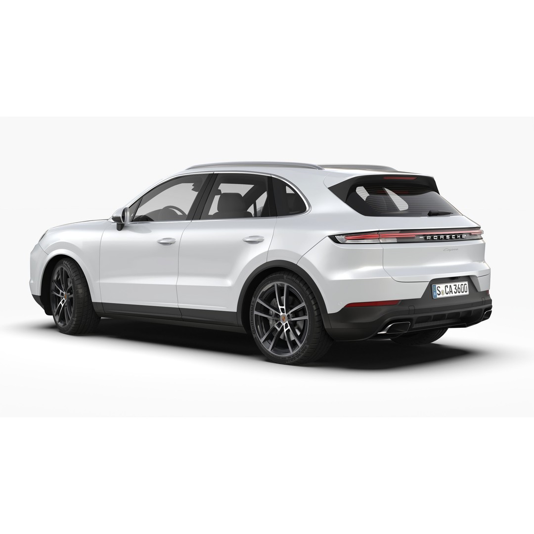 Porsche Cayenne 2024 3D Model – High Poly Game Asset, FBX & OBJ - View 4