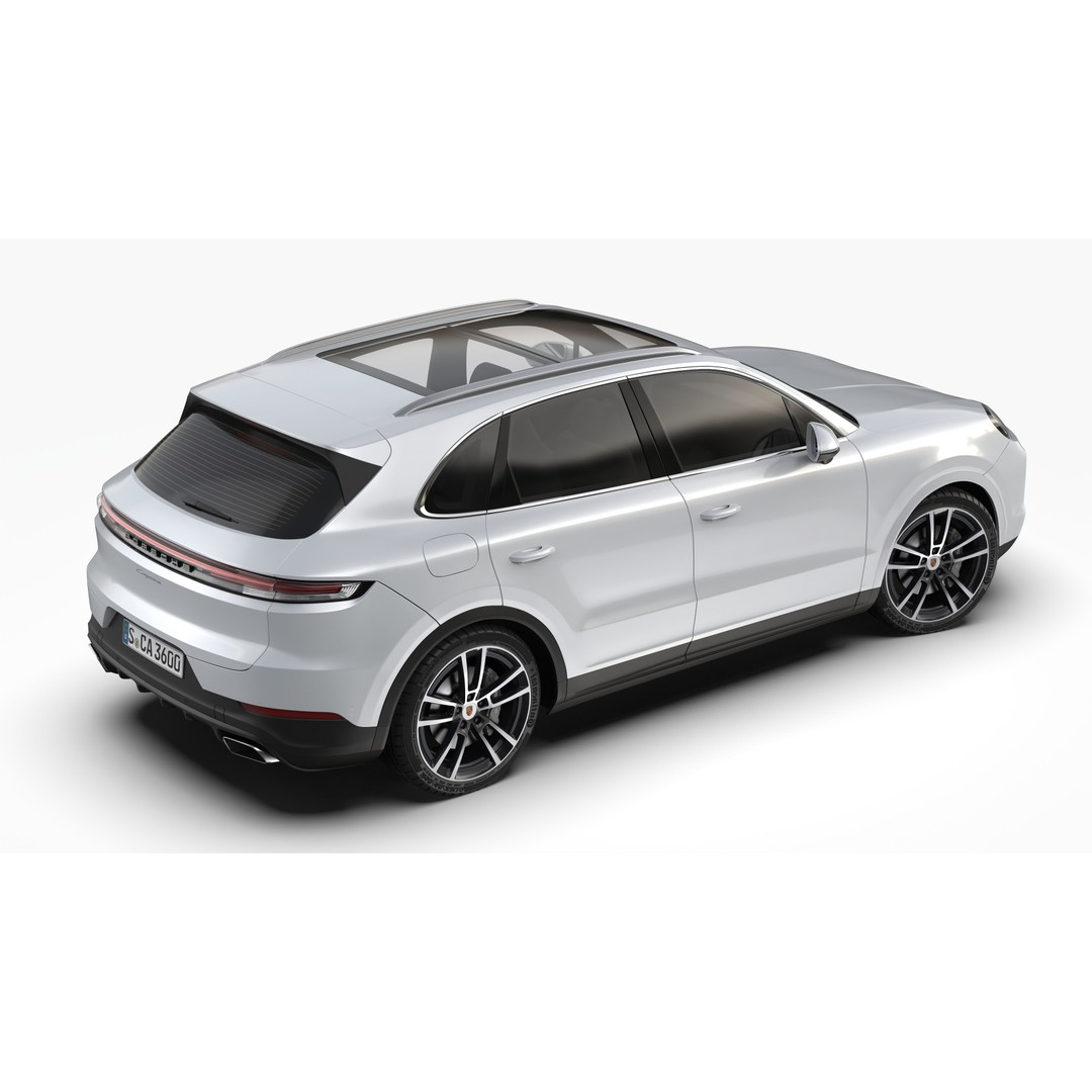 Porsche Cayenne 2024 3D Model – High Poly Game Asset, FBX & OBJ - View 5