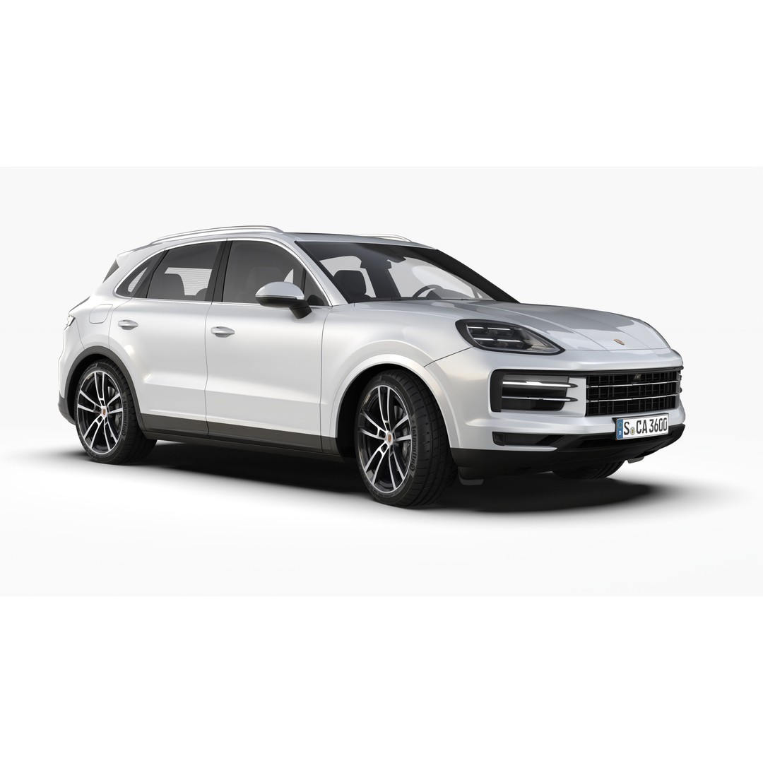 Porsche Cayenne 2024 3D Model – High Poly Game Asset, FBX & OBJ - View 6