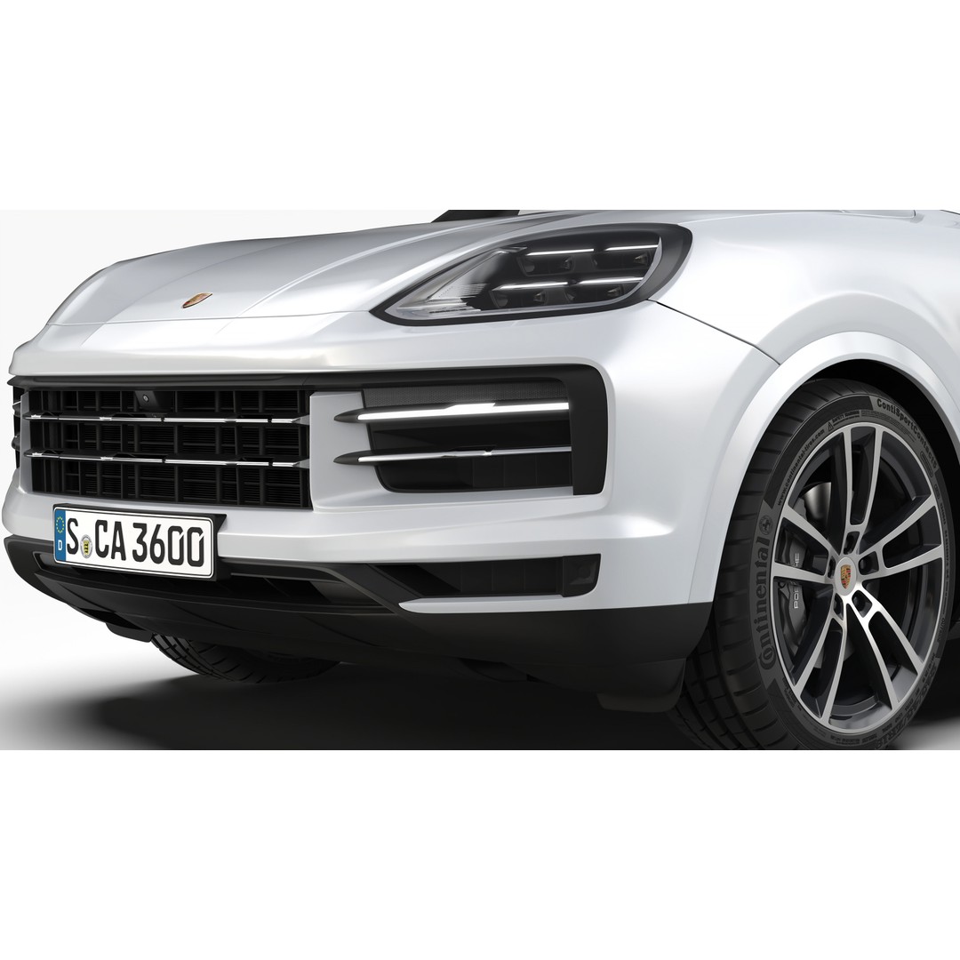 Porsche Cayenne 2024 3D Model – High Poly Game Asset, FBX & OBJ - View 9
