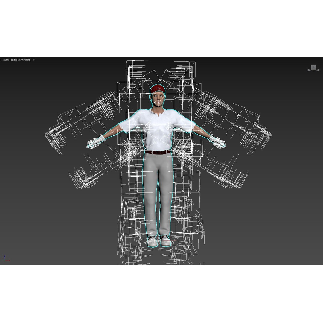 Golf Player 3D Model – Low Poly Rigged Character, FBX, OBJ