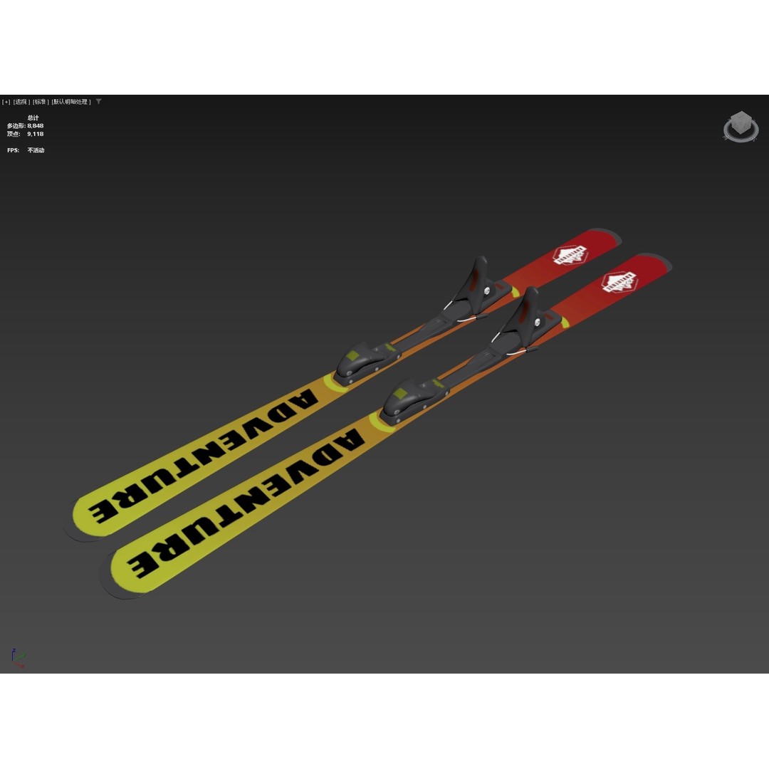 Rigged Male Skier 3D Model – Low Poly Character for Animation, FBX, OBJ - View 42