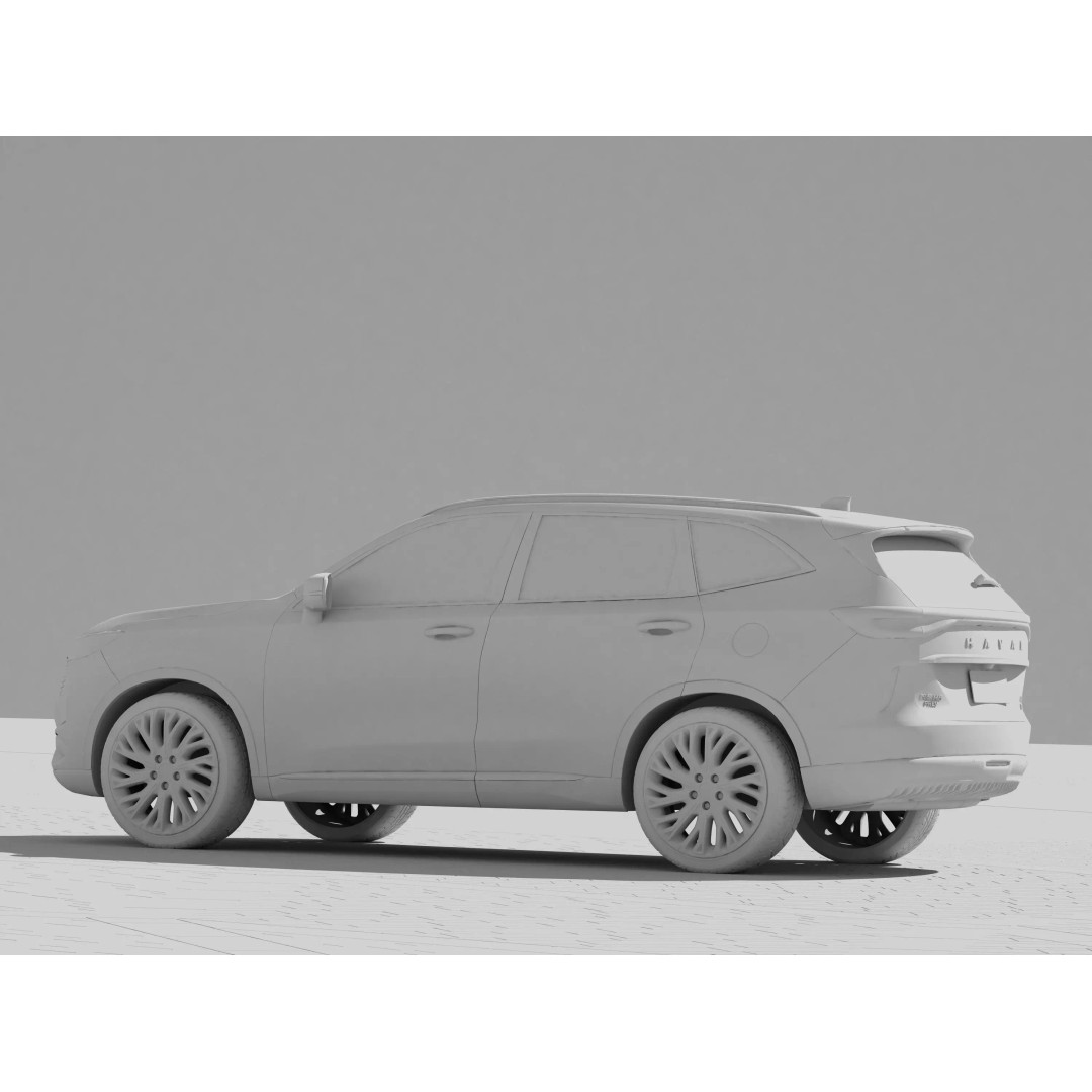 HAVAL H6 DHT-PHEV 3D Model – High Poly SUV with PBR Textures, FBX - View 7
