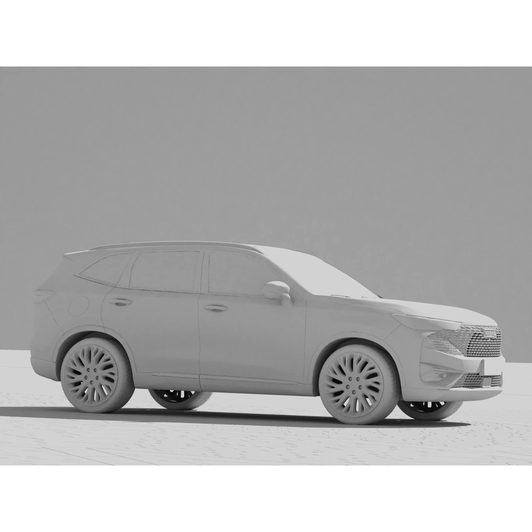 HAVAL H6 DHT-PHEV 3D Model – High Poly SUV with PBR Textures, FBX - View 9