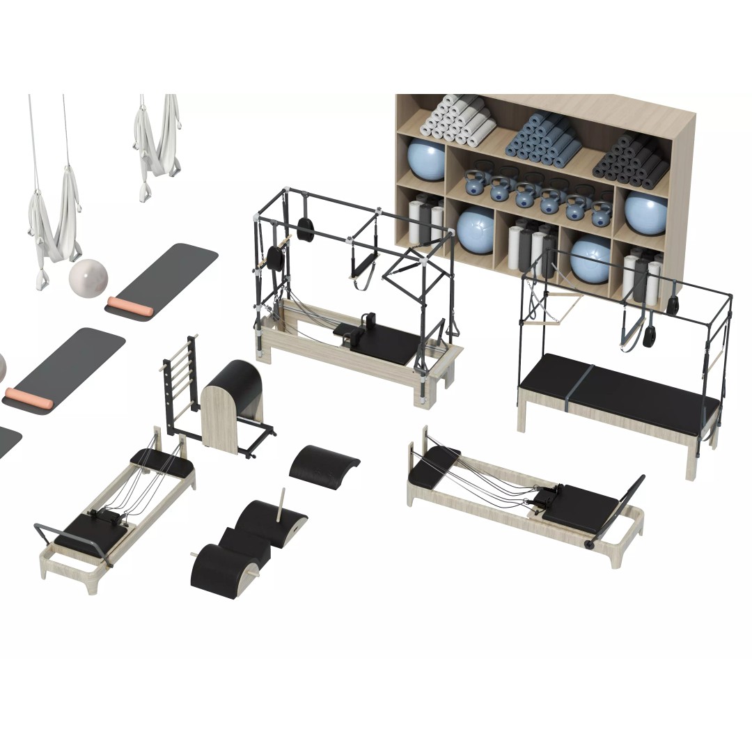 Pilates Equipment 3D Model – Realistic Studio Asset, FBX & OBJ - View 2