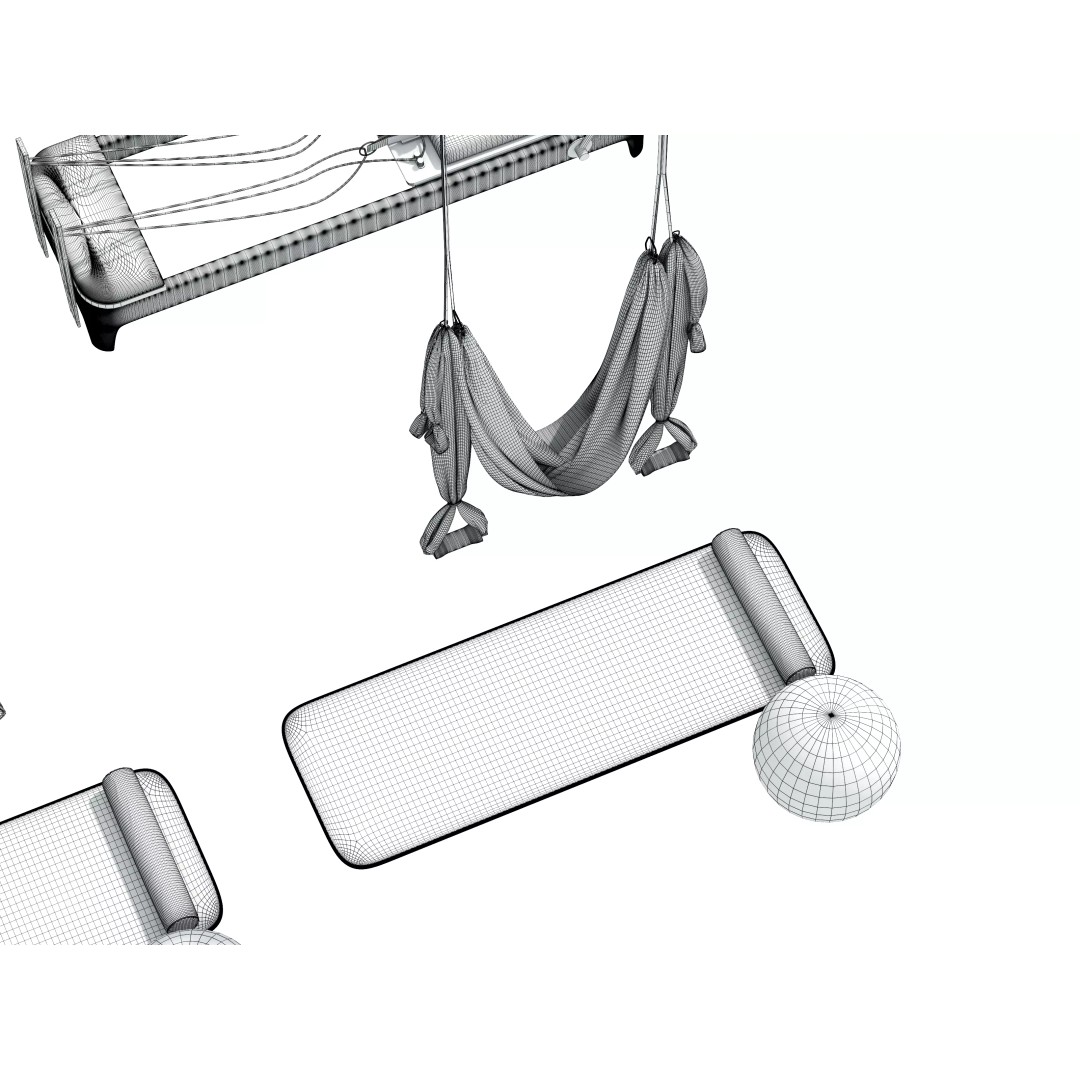 Pilates Equipment 3D Model – Realistic Studio Asset, FBX & OBJ - View 21